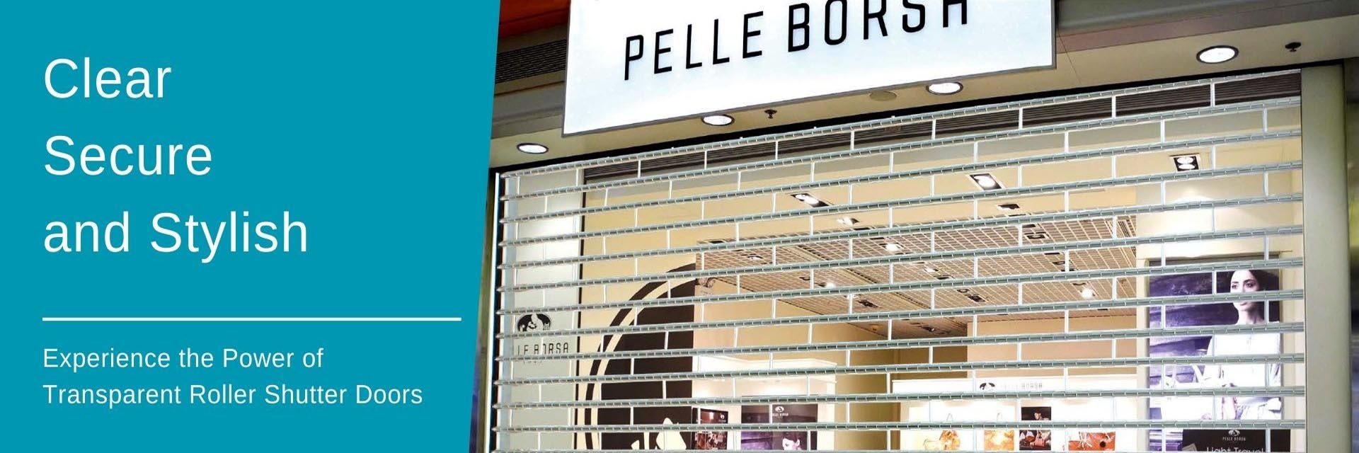 kwaliteit Doorzichtige deur met rolluik fabriek