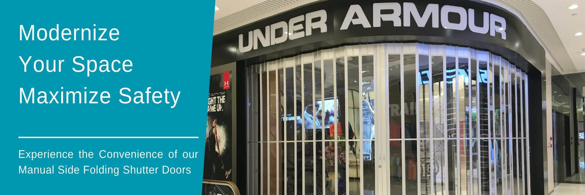 kwaliteit Doorzichtige deur met rolluik fabriek