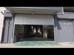 0.8mm Dikte Slate Standaard Elektrische Poort Externe stalen sluiter Industriële roldeuren